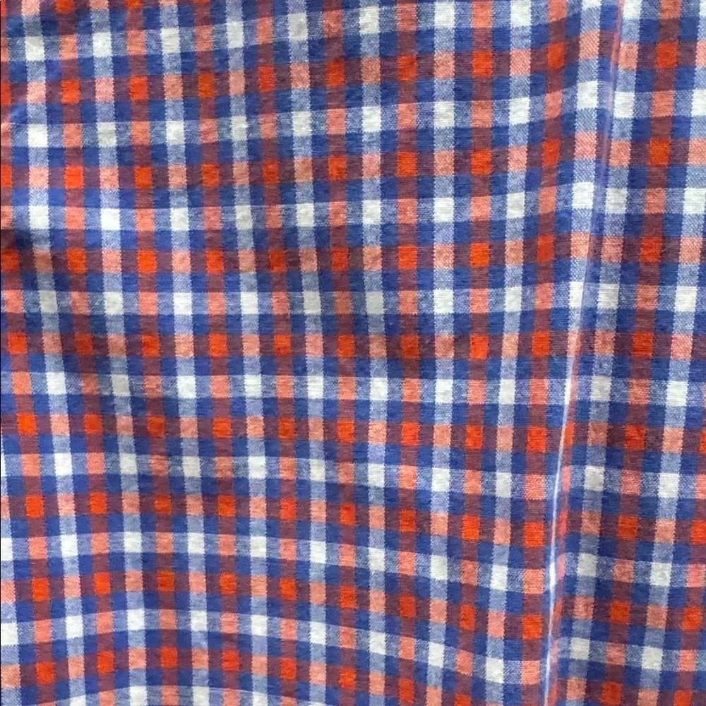 J. Crew Men's Plaid Shirt - Red and Blue
